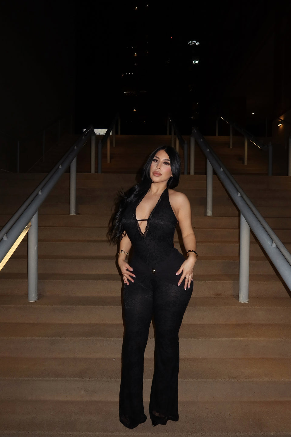 Dangerously Yours Lace Jumpsuit