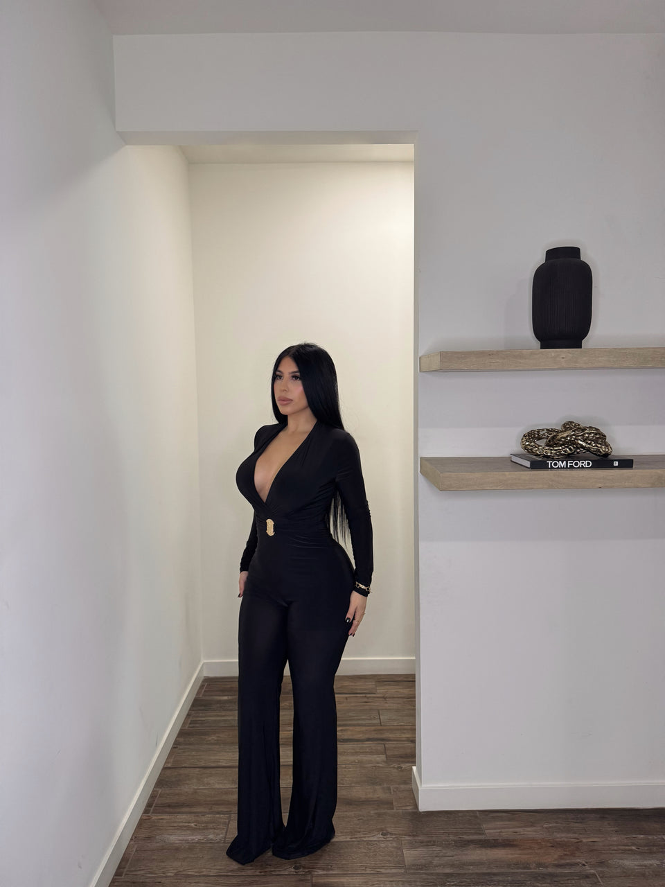 Noir Whisper Jumpsuit