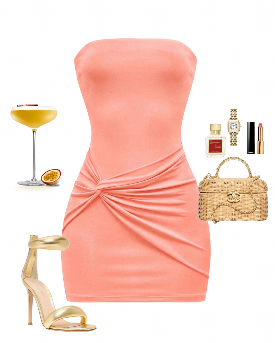 Coral Bloom Dress