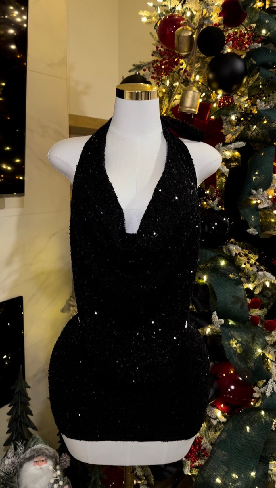 Mistletoe Noir Dresss