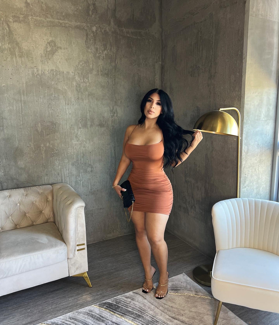 Weekend Energy Dress - Rust