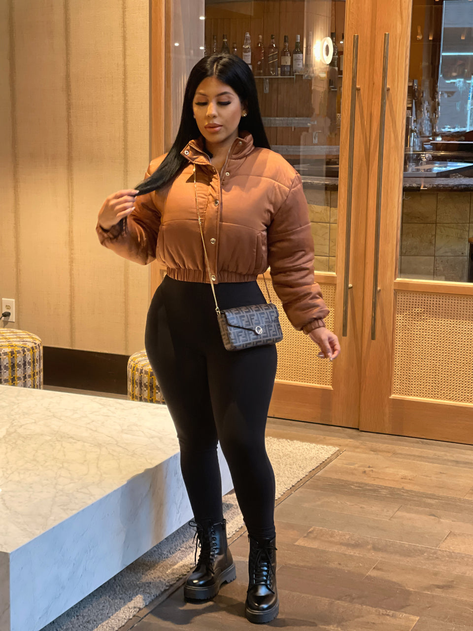 Fall Style Puffer - Champagne