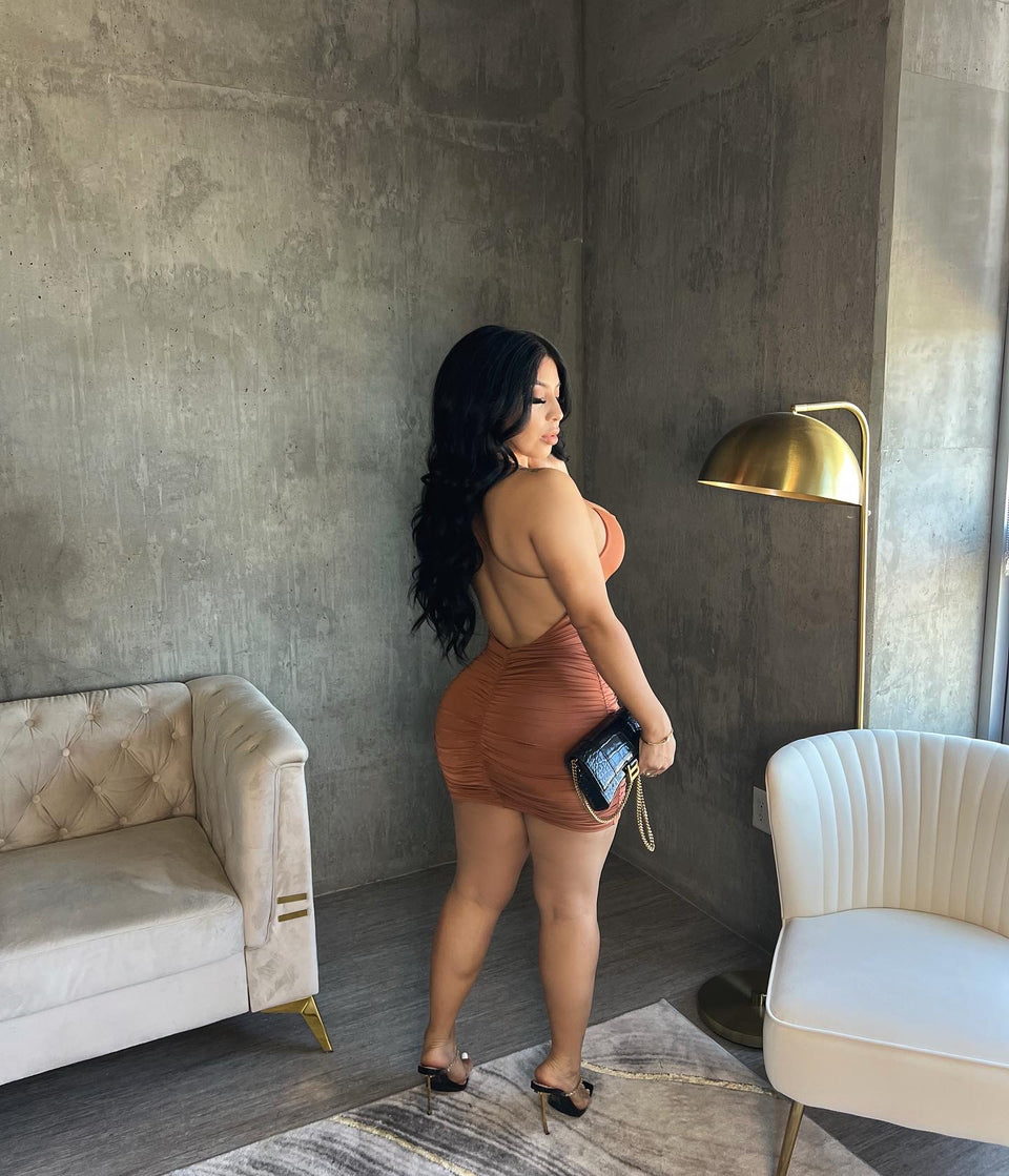 Weekend Energy Dress - Rust