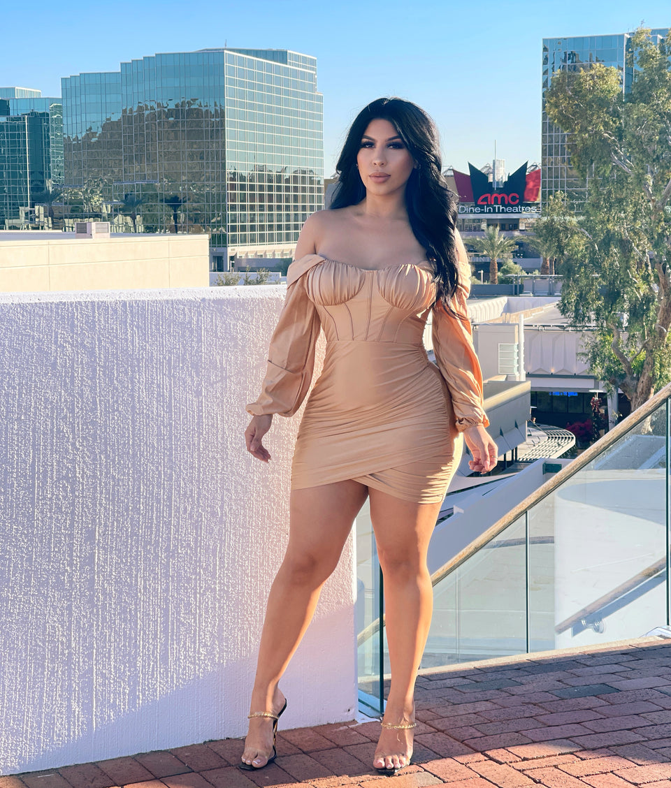 Champagne Calling Dress - Gold