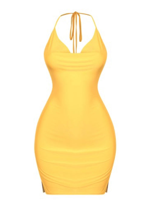 She Knows Dress - Yellow