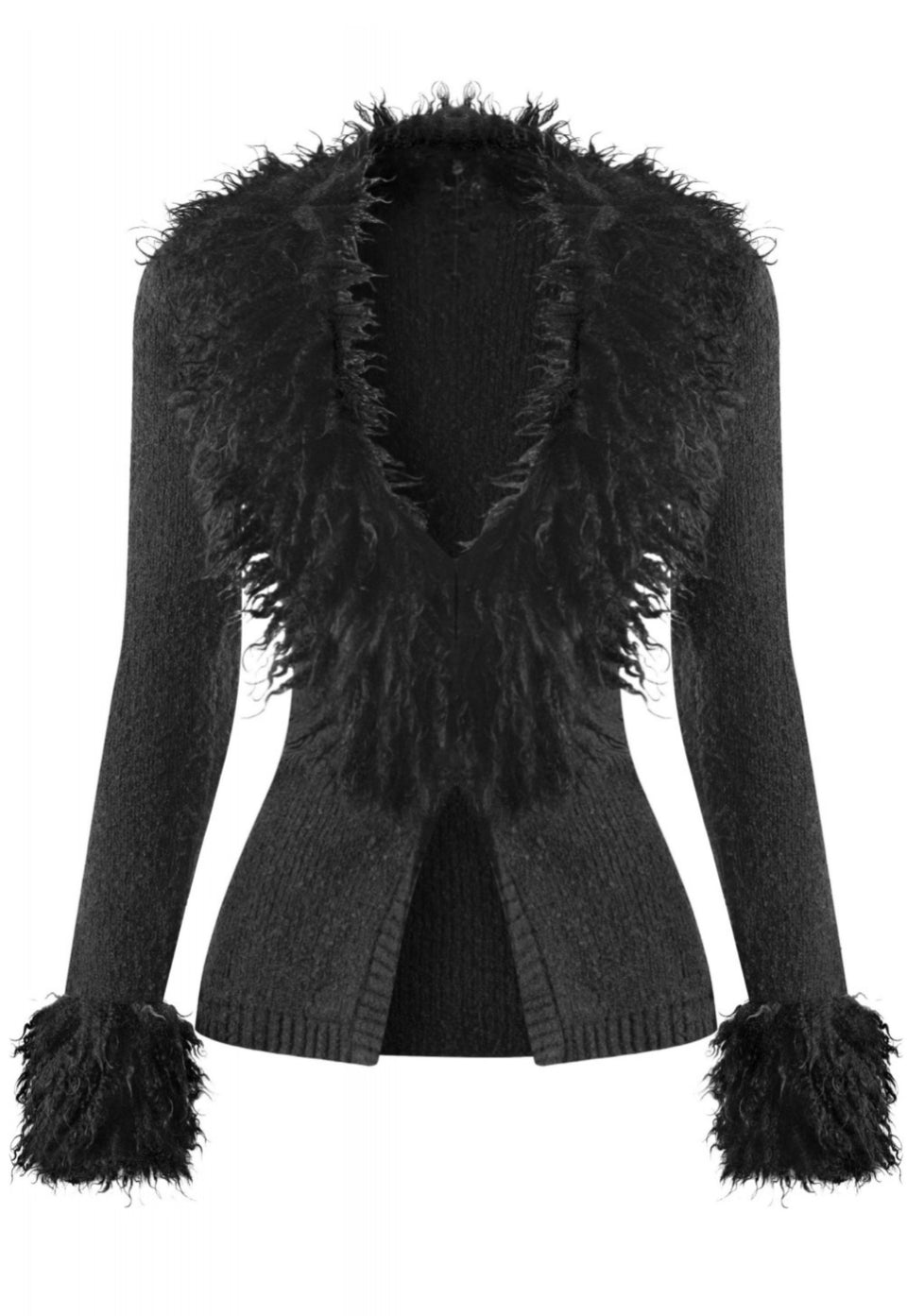 Katana Fur Cardingan Sweater