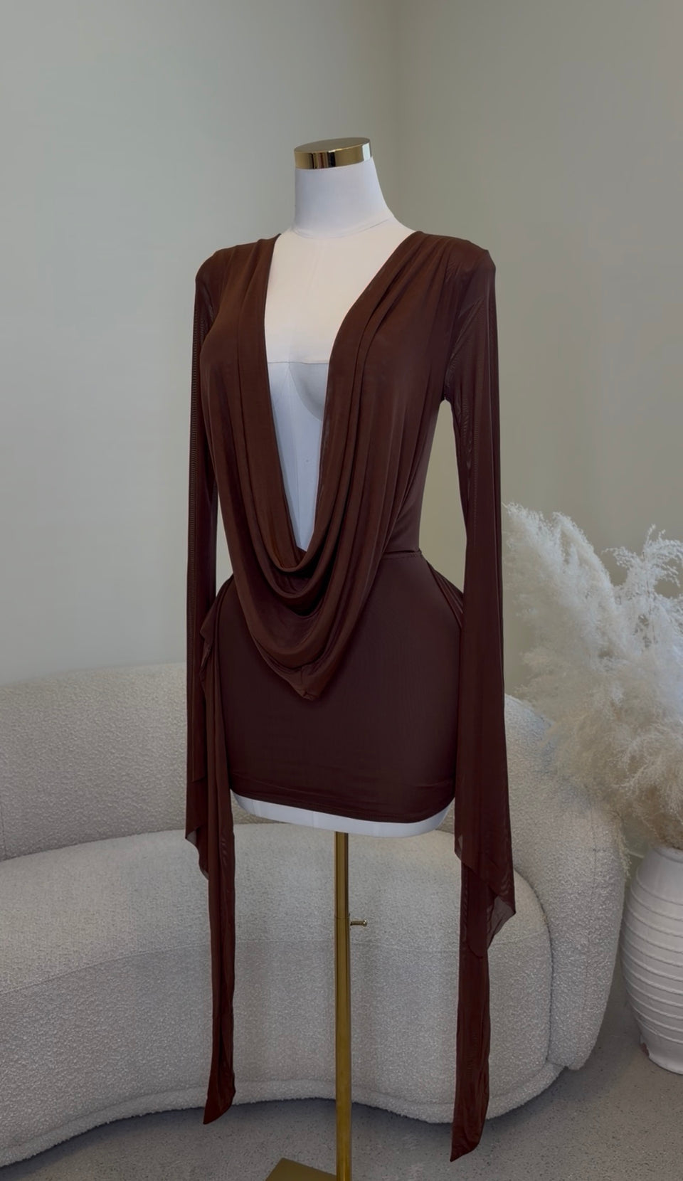 Nobu Talk Dress - Mocha