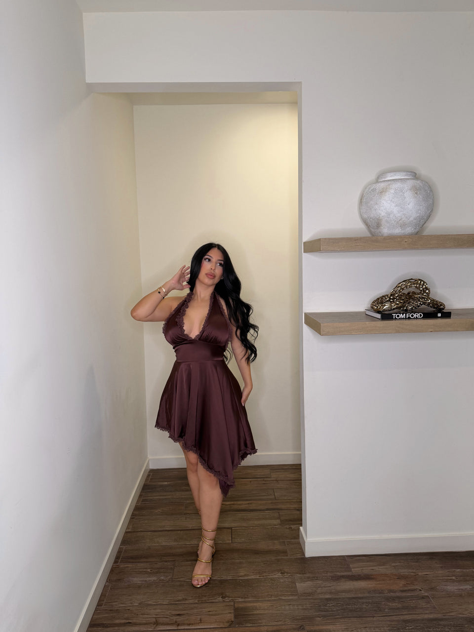 Lores Satin Dress