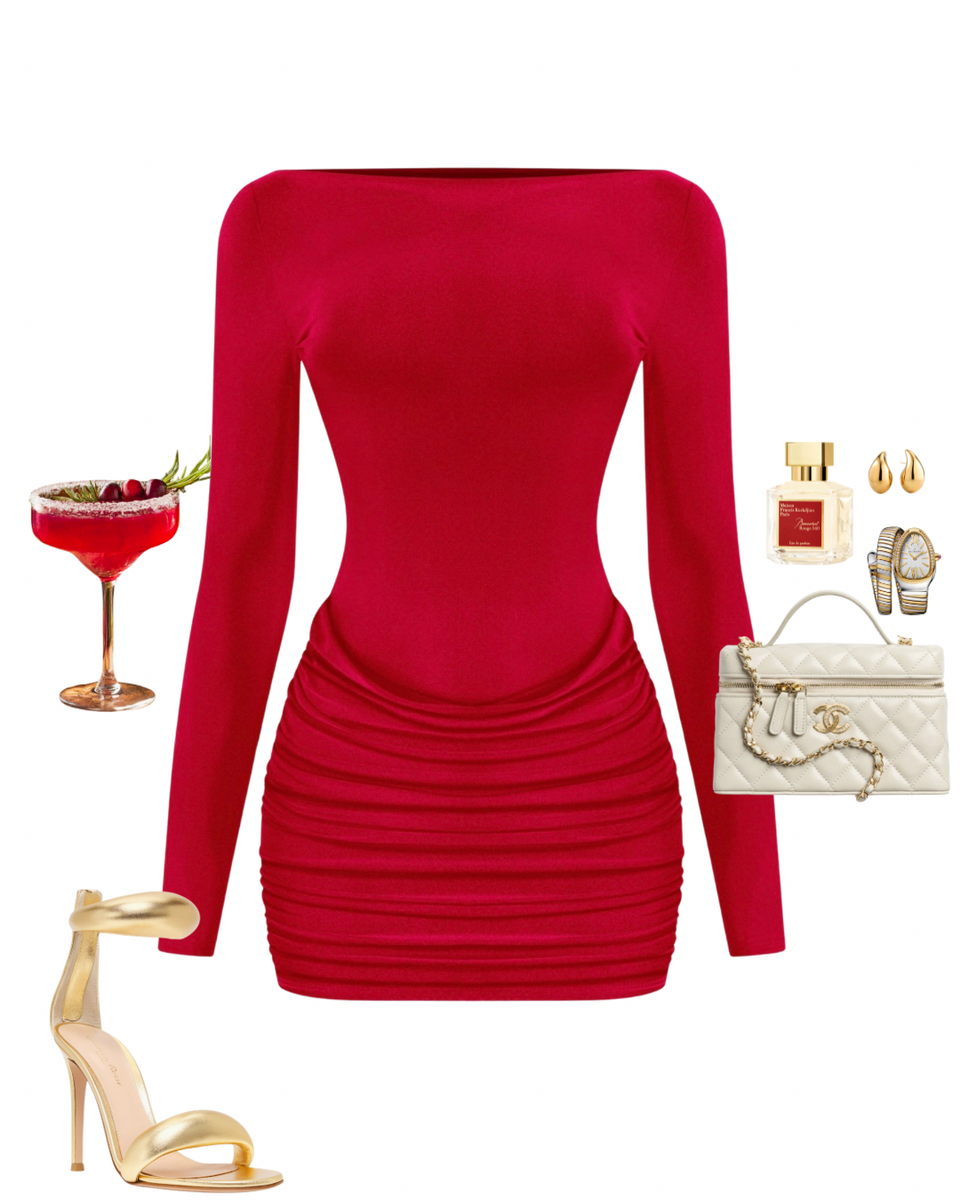 Frosted Cranberry Dress