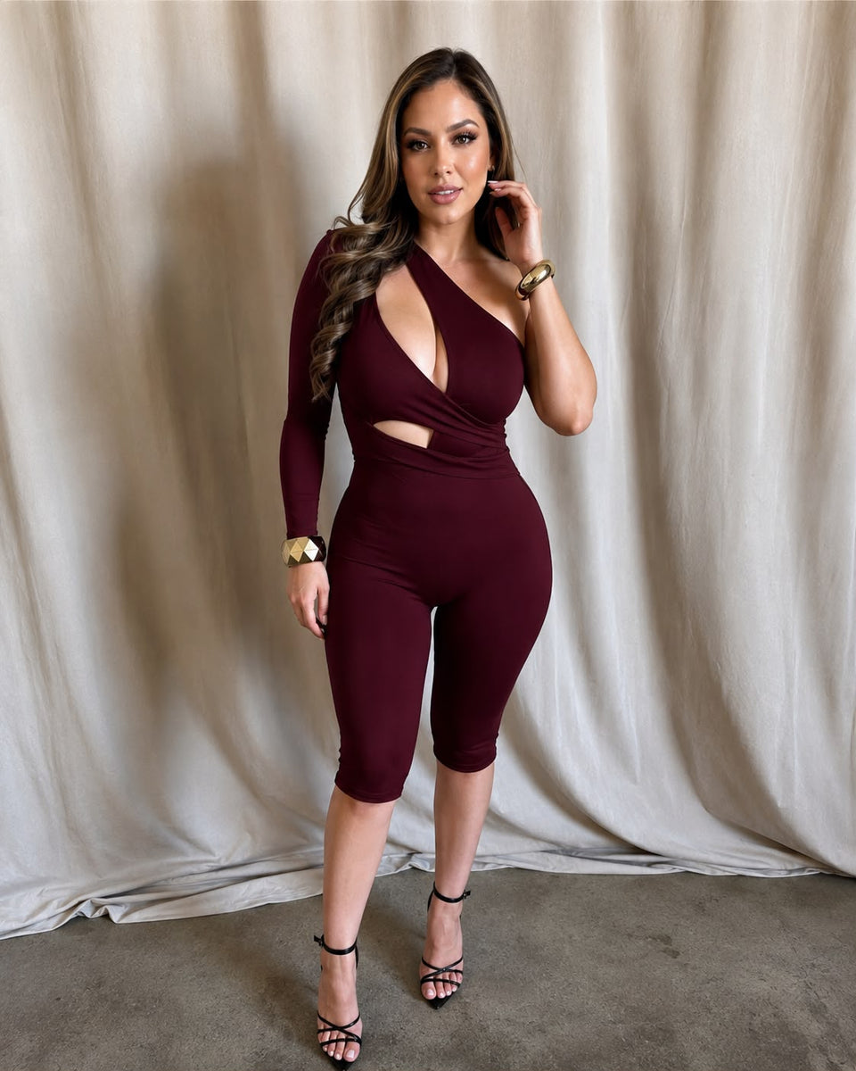 Anouk Jumpsuit - Burgundy