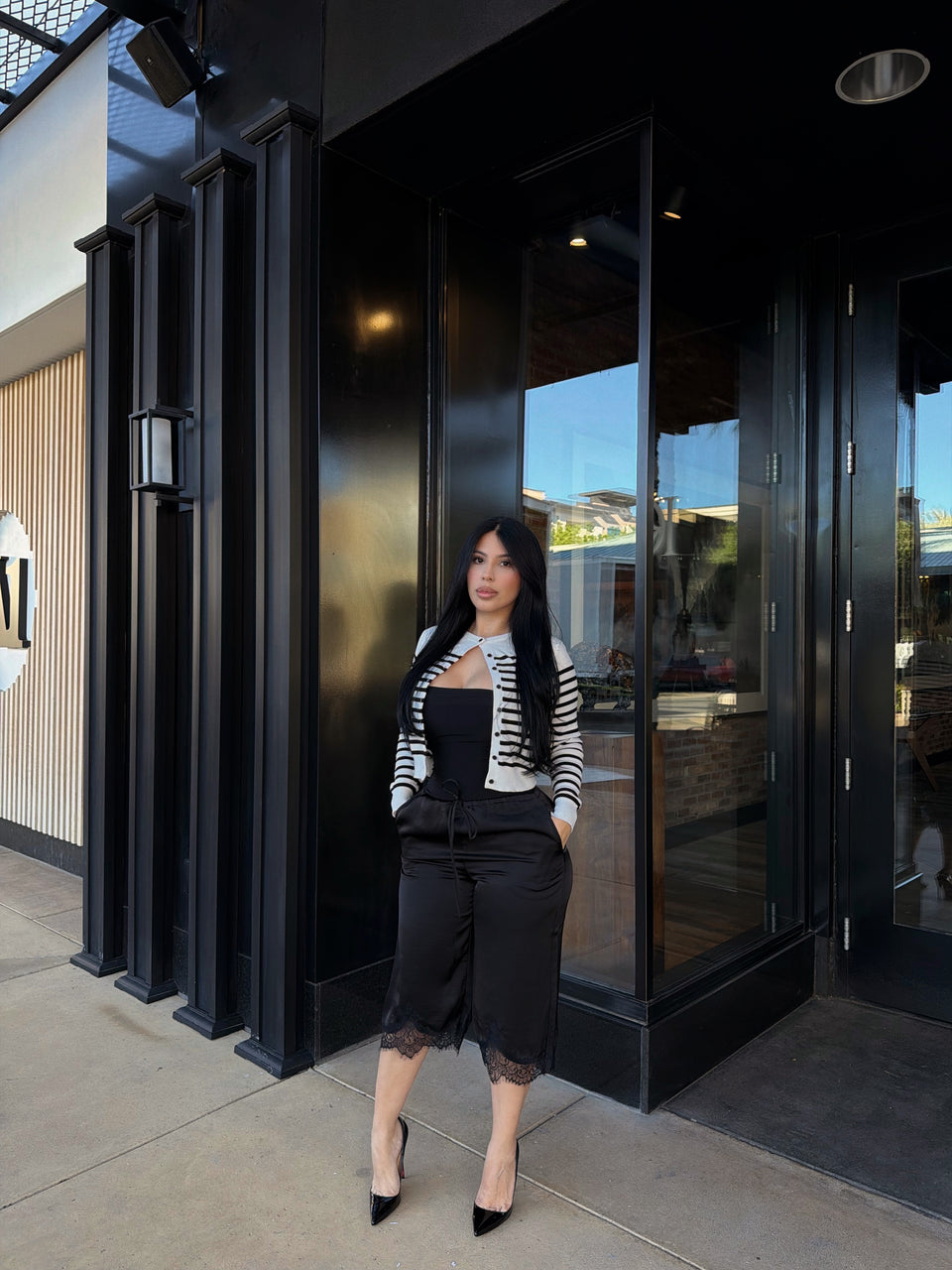 Victoria Satin Bermuda Shorts
