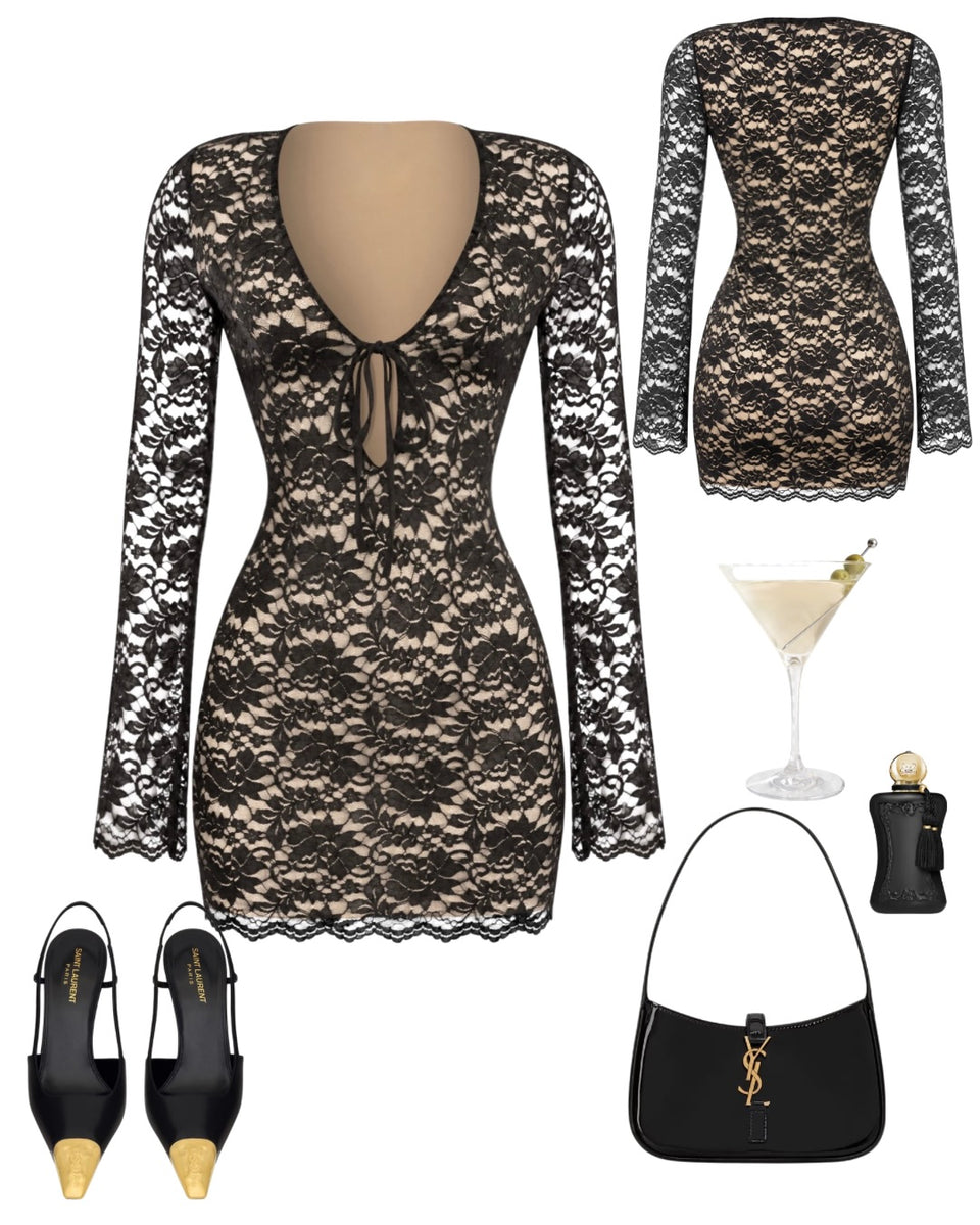 Midnight Lace Dress